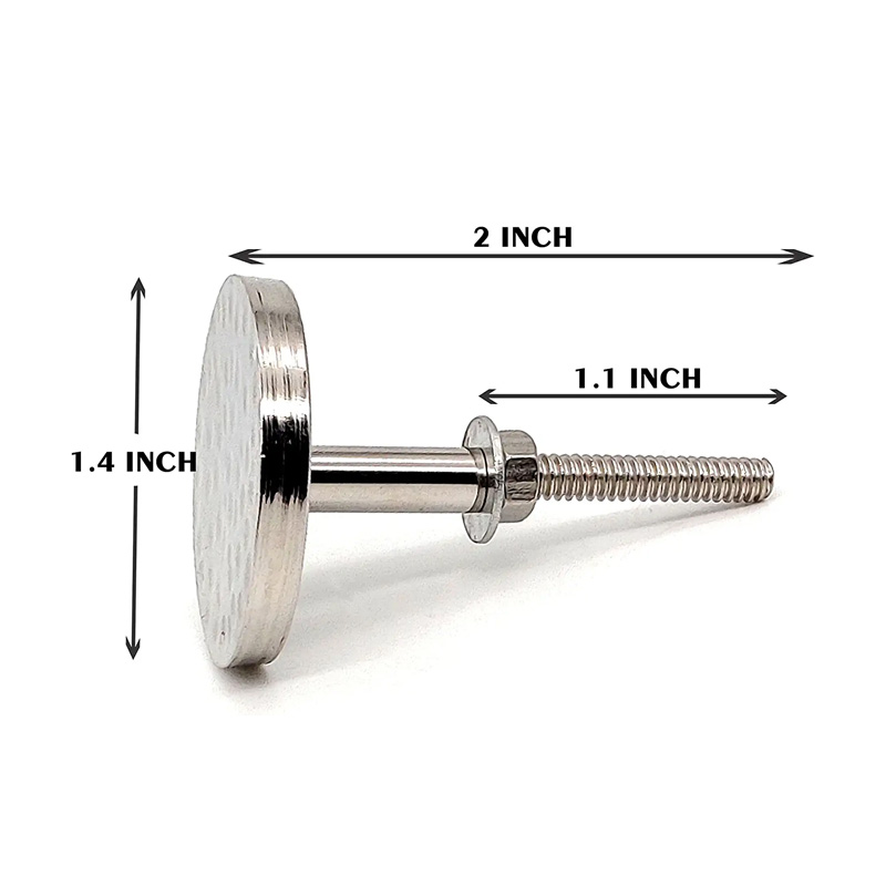 Hammered knobs Full Brass Solid Chrome Finish Handmade Drawer Handles/Furniture Hardware - Image 4