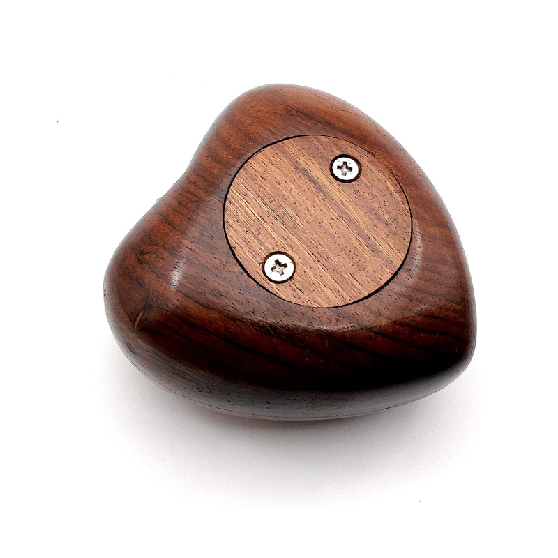 Wooden Heart Urn Keepsake Cremation Urn for Human pet Ashes Handcrafted Urn Heart Shaped - Image 4