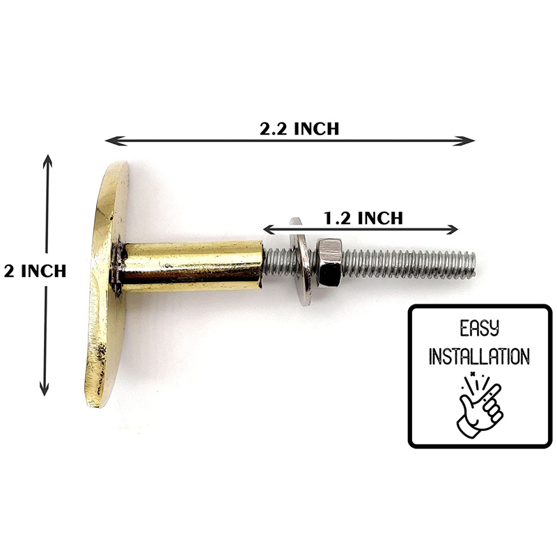 Brass knobs Full Brass Solid Blue Finish Handmade Drawer Knobs Cabinet Pull Handles/Furniture - Image 4