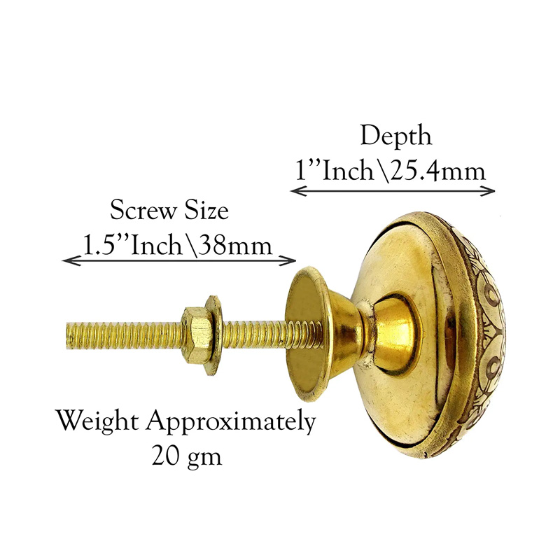 Brass Cabinet Knobs Pulls for Drawers and Dressers Handmade Decorative White doted Drawer Knobs - Image 5