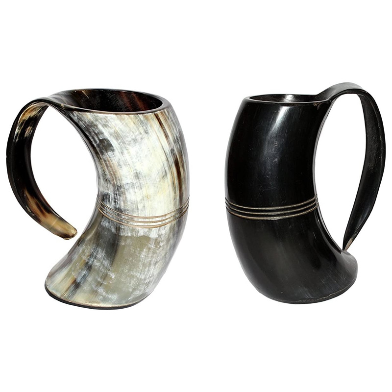 Polished Finish Drinking Horn Tankard 16 - Image 2