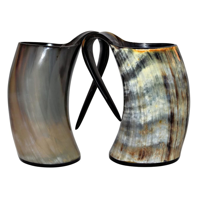 Viking Drinking Horn Cup Ox Cup Goblet Tankard Handcrafted Drink Mead & Beer Like Game of Thrones