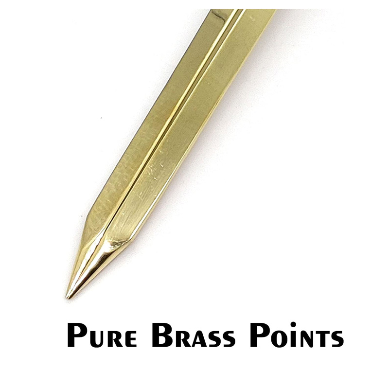Vintage Navigation Straight Pattern Artist Divider Solid Brass Drawing Tool Professional Long Solid - Image 2