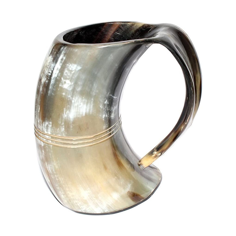Polished Finish Drinking Horn Tankard 16 - Image 3
