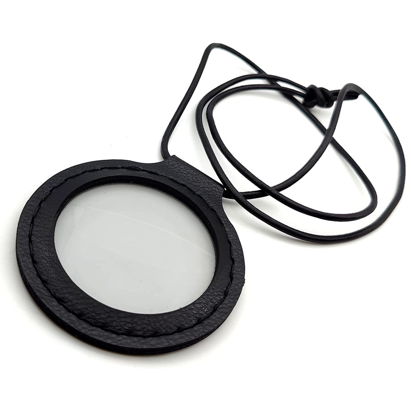 Magnifying Glass Pendant Nautical Vintage Leather Strap Necklace Magnifying Glass Magnifier Pendant - Image 3