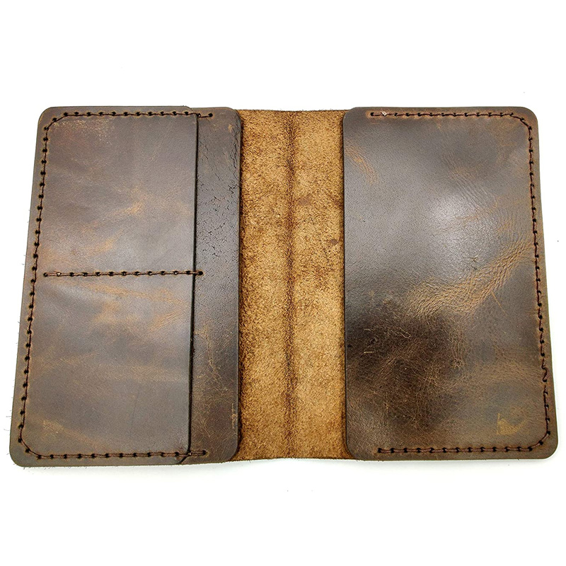 Genuine Full Grain Leather Passport Cover Field Notes Cover Wallet Gift for Traveler Passport Case - Image 5