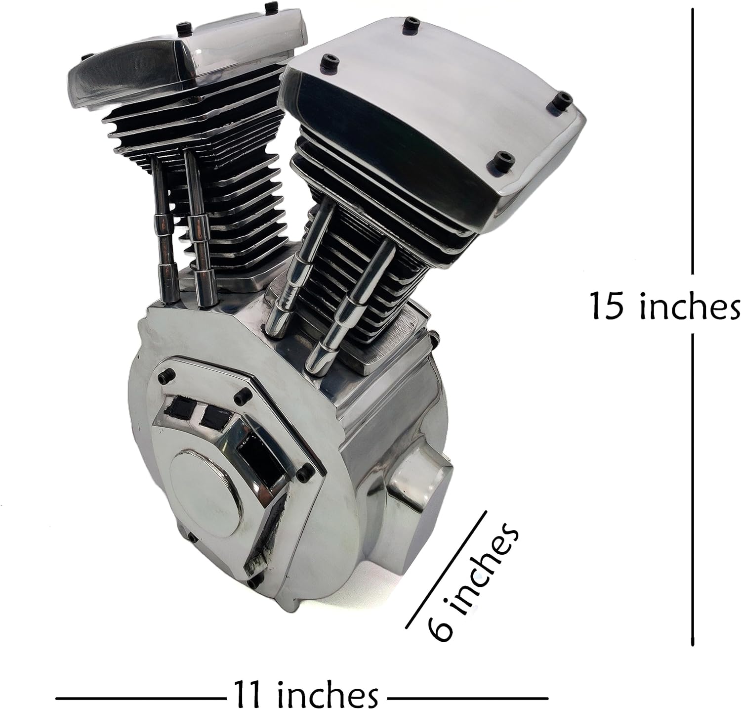 Twin Engine Keepsake Urn - Tribute for Bike Lovers | Handcrafted Adult Urn with Premium Quality | Thoughtful Memorial for Families - Image 4