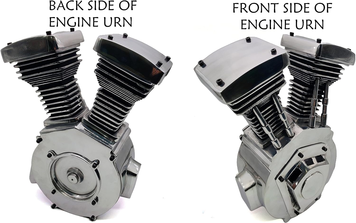 Twin Engine Keepsake Urn - Tribute for Bike Lovers | Handcrafted Adult Urn with Premium Quality | Thoughtful Memorial for Families - Image 2