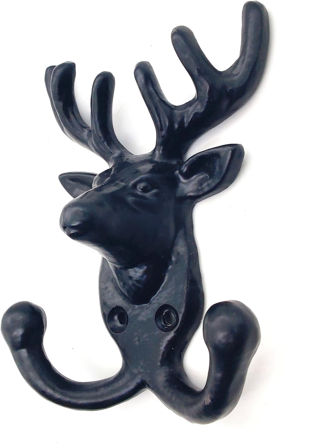 Deer Antler Wall Mount Coat Rack - Heavy Duty Cast Iron Key and Coat Hook, Vintage Antique Animal Collection. - Image 2