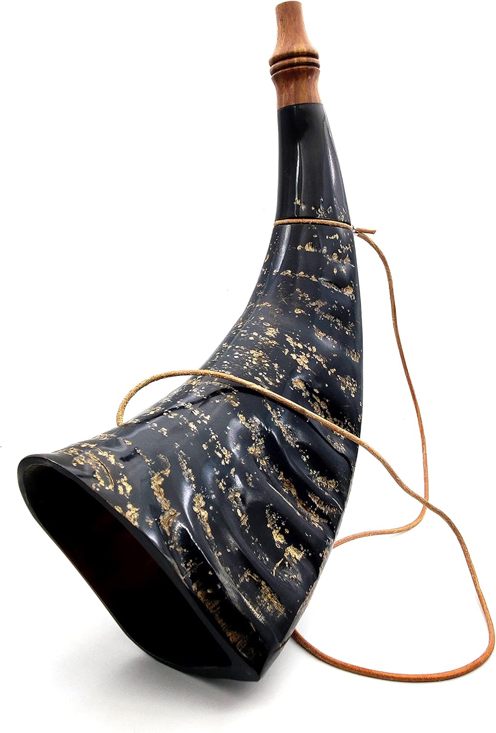 Viking War Horn – Genuine Buffalo Horn Battle Trumpet, Handcrafted Norse Bugle Horn for Hunting & Battle - Image 4