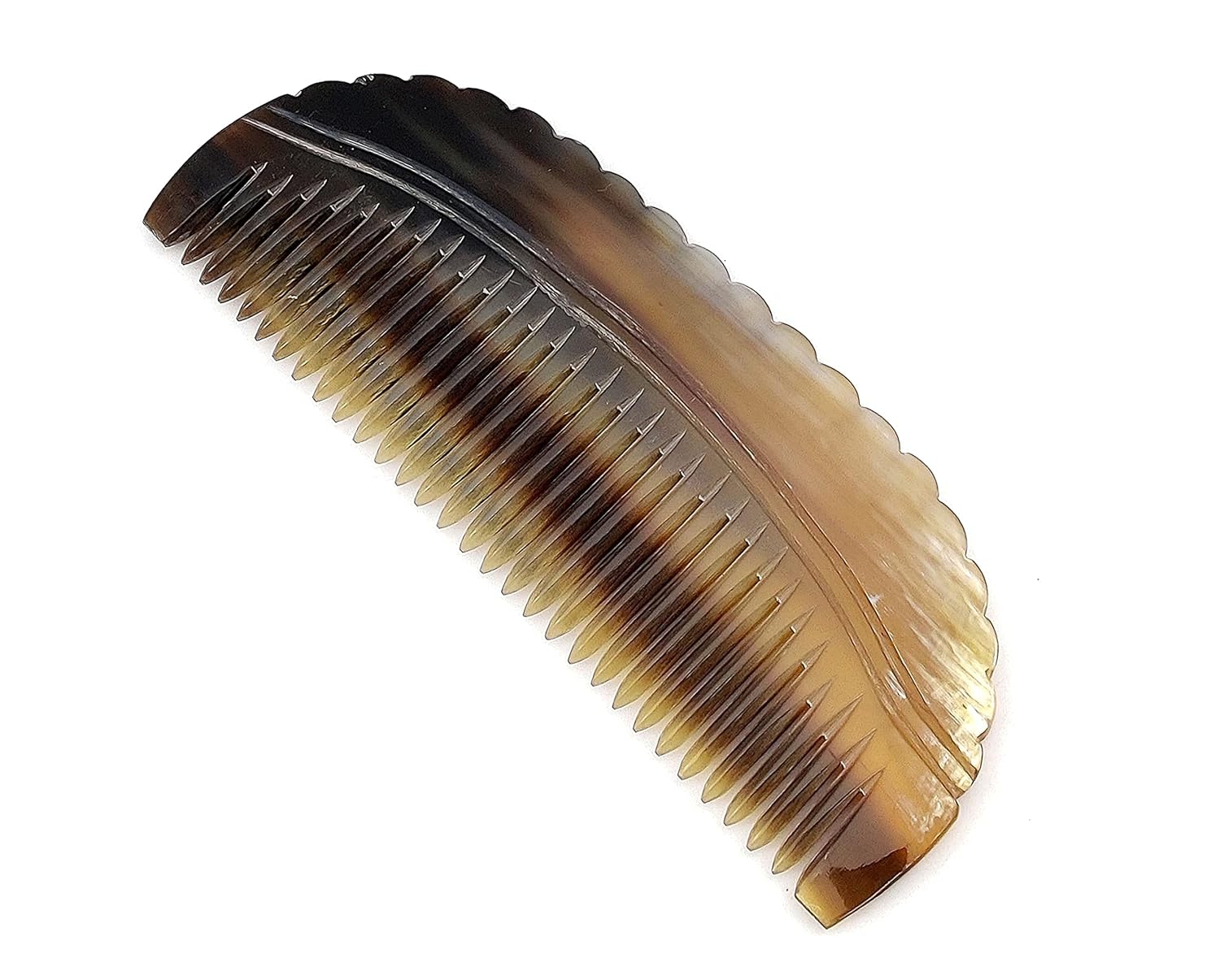 Ox Horn Comb - 100% Handmade Fine Tooth Pocket Comb, Anti-Static Natural Horn for Detangling & Massage ( 4.5 inch ) - Image 3