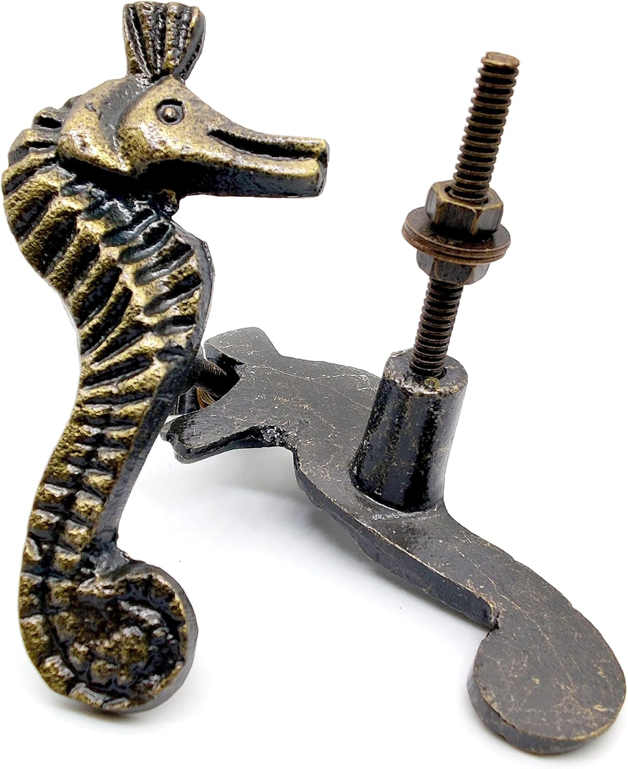 Retro Cast Iron Sea Horse Drawer Pulls – 2 Pack Handles for Cabinets, Dressers, Wardrobes & Kitchen Cupboards - Image 5