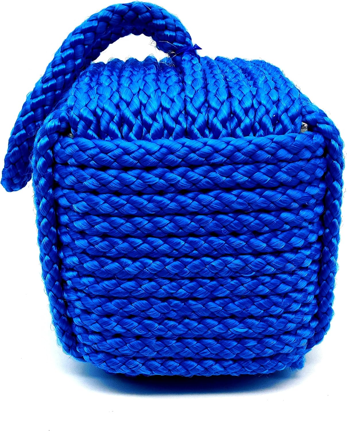 Marseille Monkey Knot Jute Square Rope Door Stopper – Handmade Weighted Sailor Knot Doorstop for Door & Window, (Blue) - Image 2