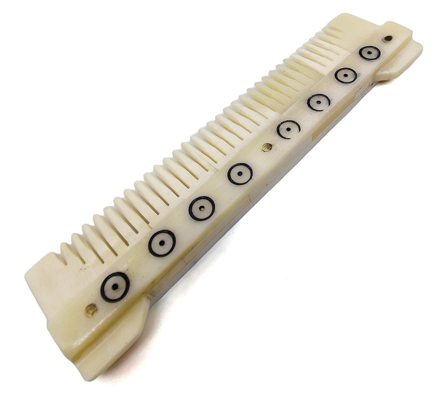 5-Inch Authentic Bone Comb - Hand-Carved Fine-Tooth Pocket Comb for Gentle Hair Care, Eco-Friendly Viking Style - Image 4