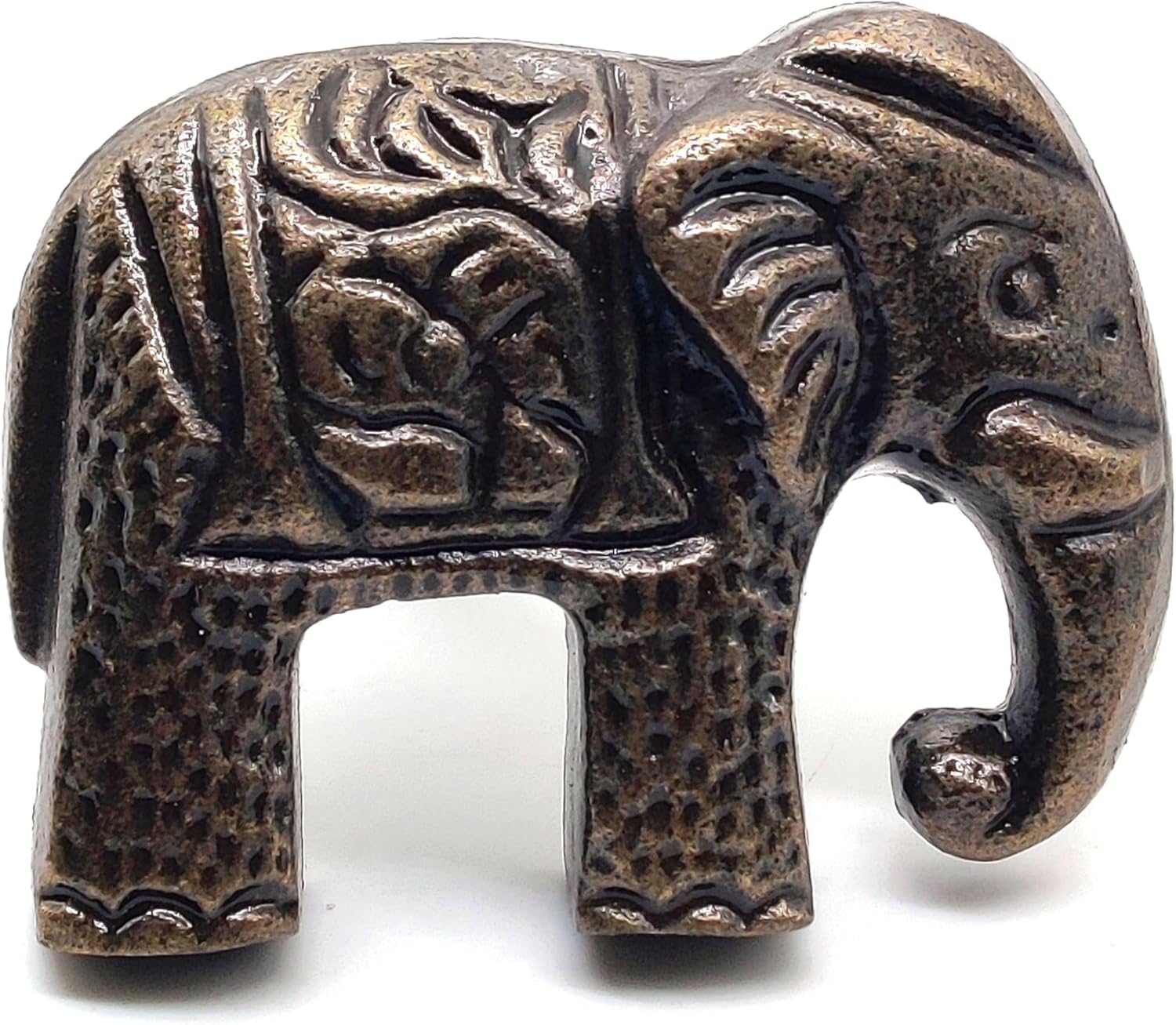 Cast Iron Elephant Knob – Set of 2 Metal Cabinet Drawer Pulls, Coastal Decor Handles for Closet Cupboard, Classic Dresser Knobs - Image 2