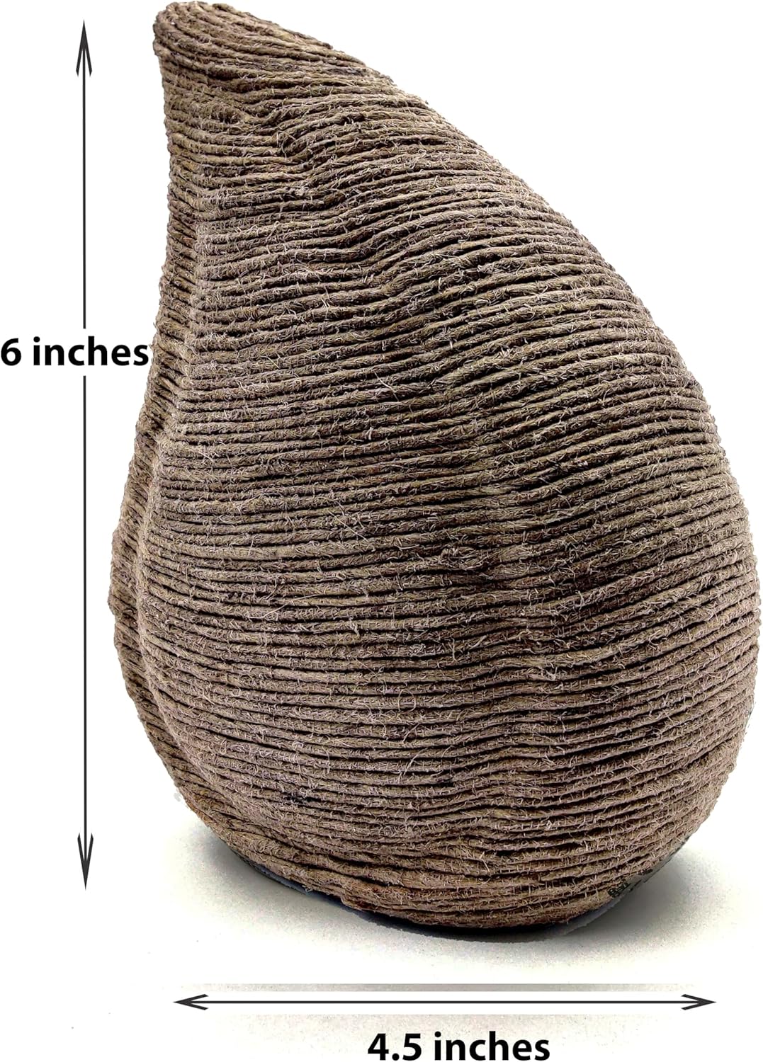 Teardrop Hand Mummify Urn for Human Ashes – 6-Inch Funeral Cremation Keepsake with Velvet Bag for Adults - Image 6
