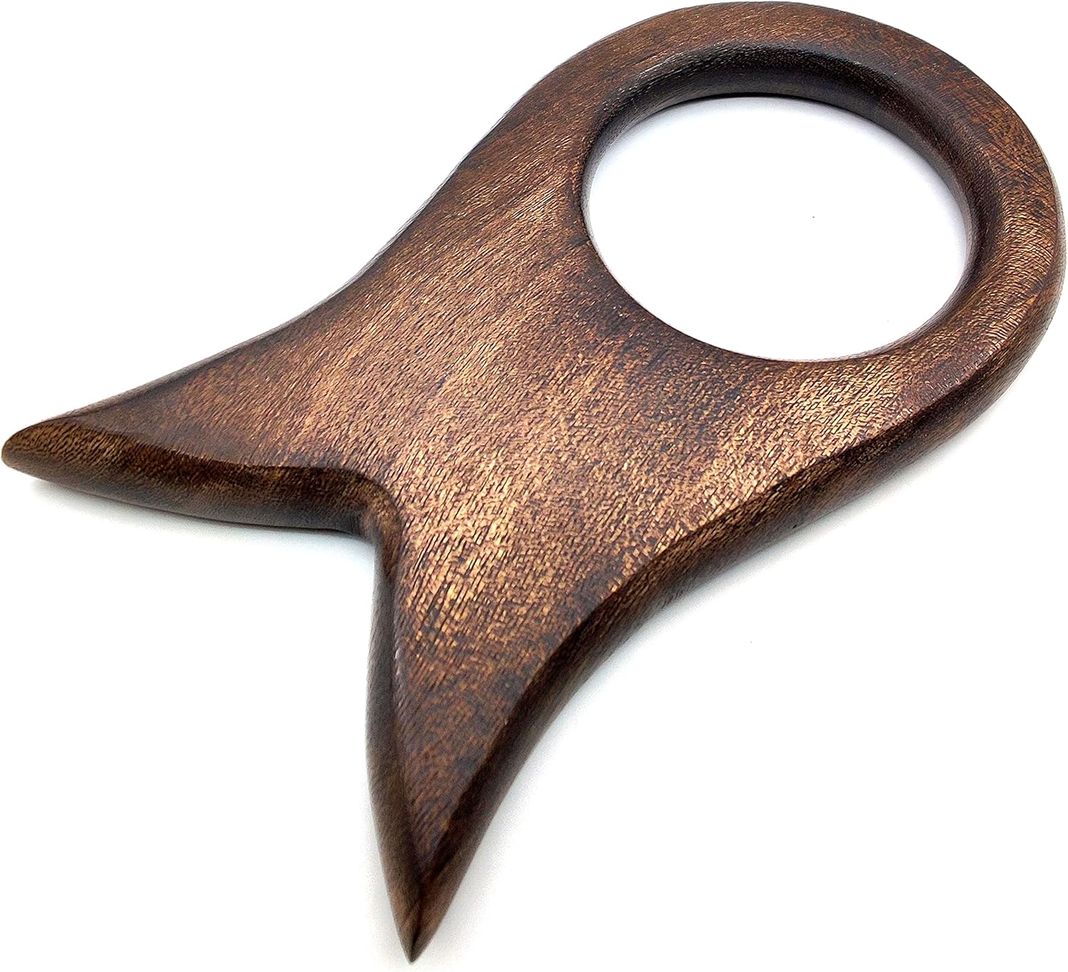 Viking Blowing Cow Horn Whistle – Medieval Buffalo Sounding Horn with Wooden Stand, Norse Cattle Bugle for Hunting & Reenactments - Image 5