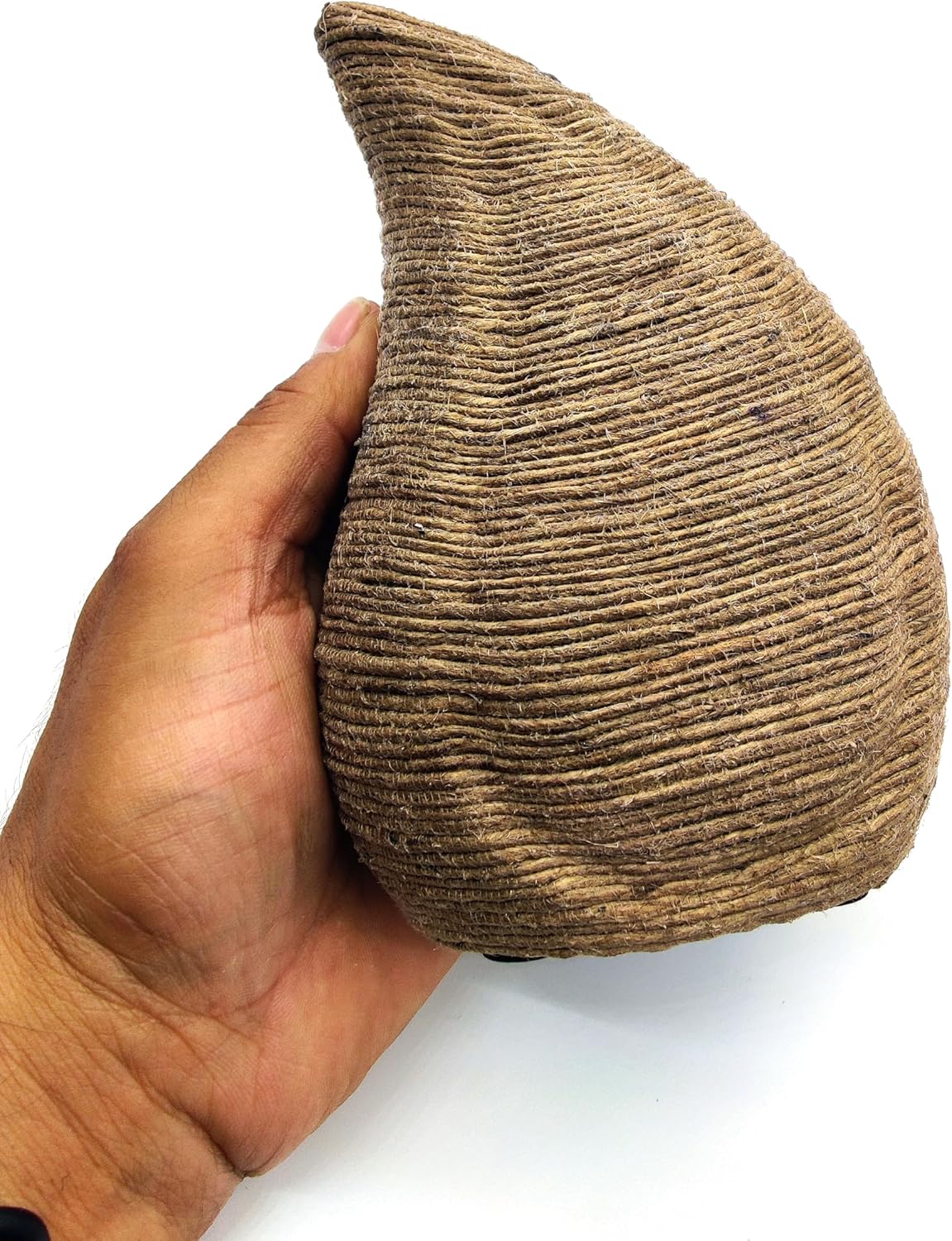 Teardrop Hand Mummify Urn for Human Ashes – 6-Inch Funeral Cremation Keepsake with Velvet Bag for Adults - Image 2