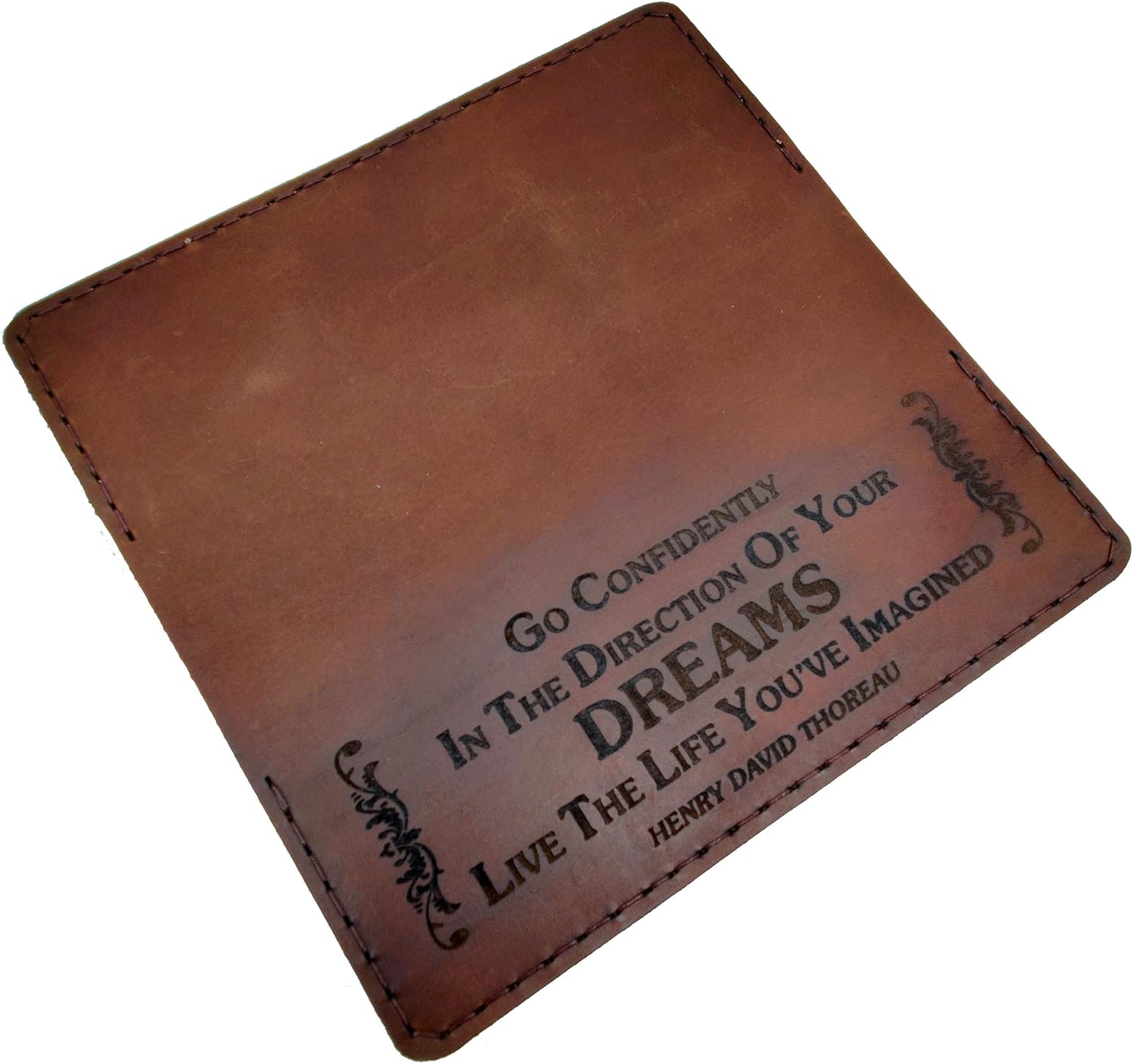 Full Grain Leather Passport Holder & Travel Wallet – 8.5" Brown Cover, Holds Field Notes & Credit Cards - Image 5