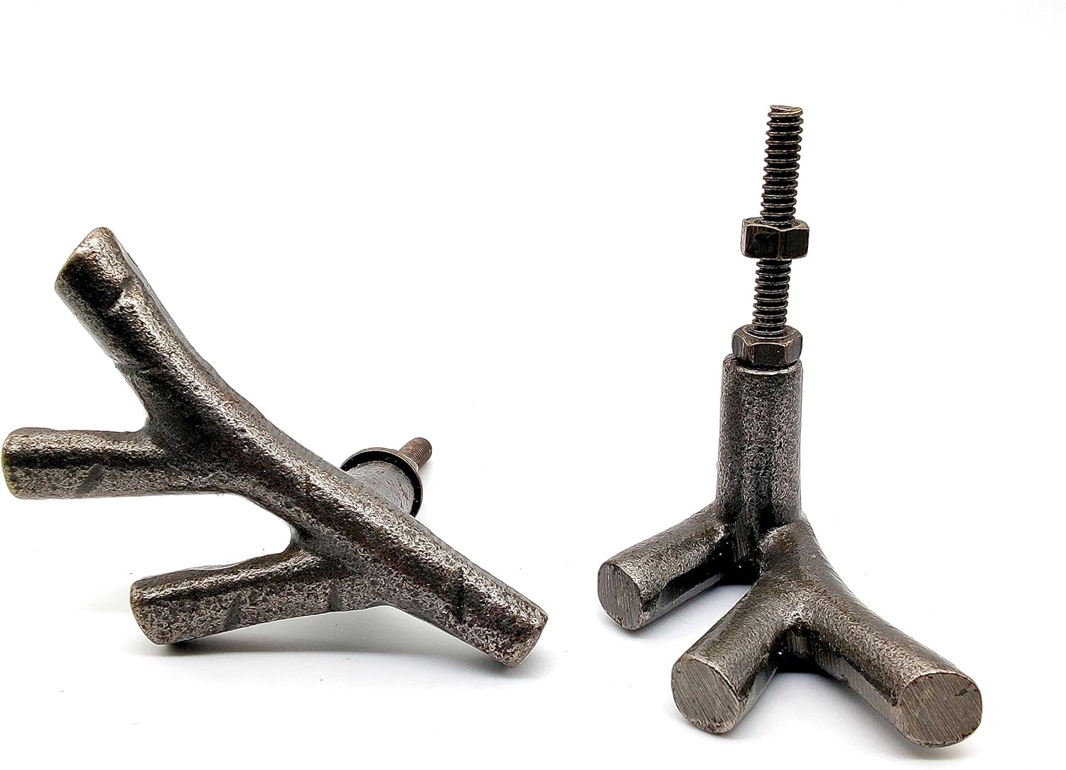 Twig Branch Cabinet Knobs – Set of 2 Black Tree Branch Handles, Vintage Cast Iron Drawer Pulls for Dresser - Image 5