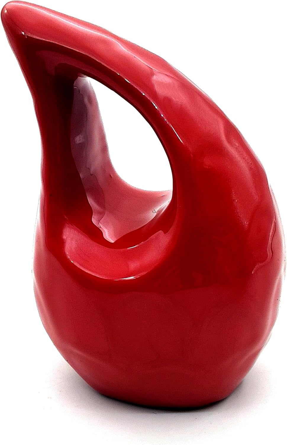 Cremation Red Heart Shaped Urn for Human Ashes – Handcrafted Decorative Keepsake Urn for Adults - Image 3