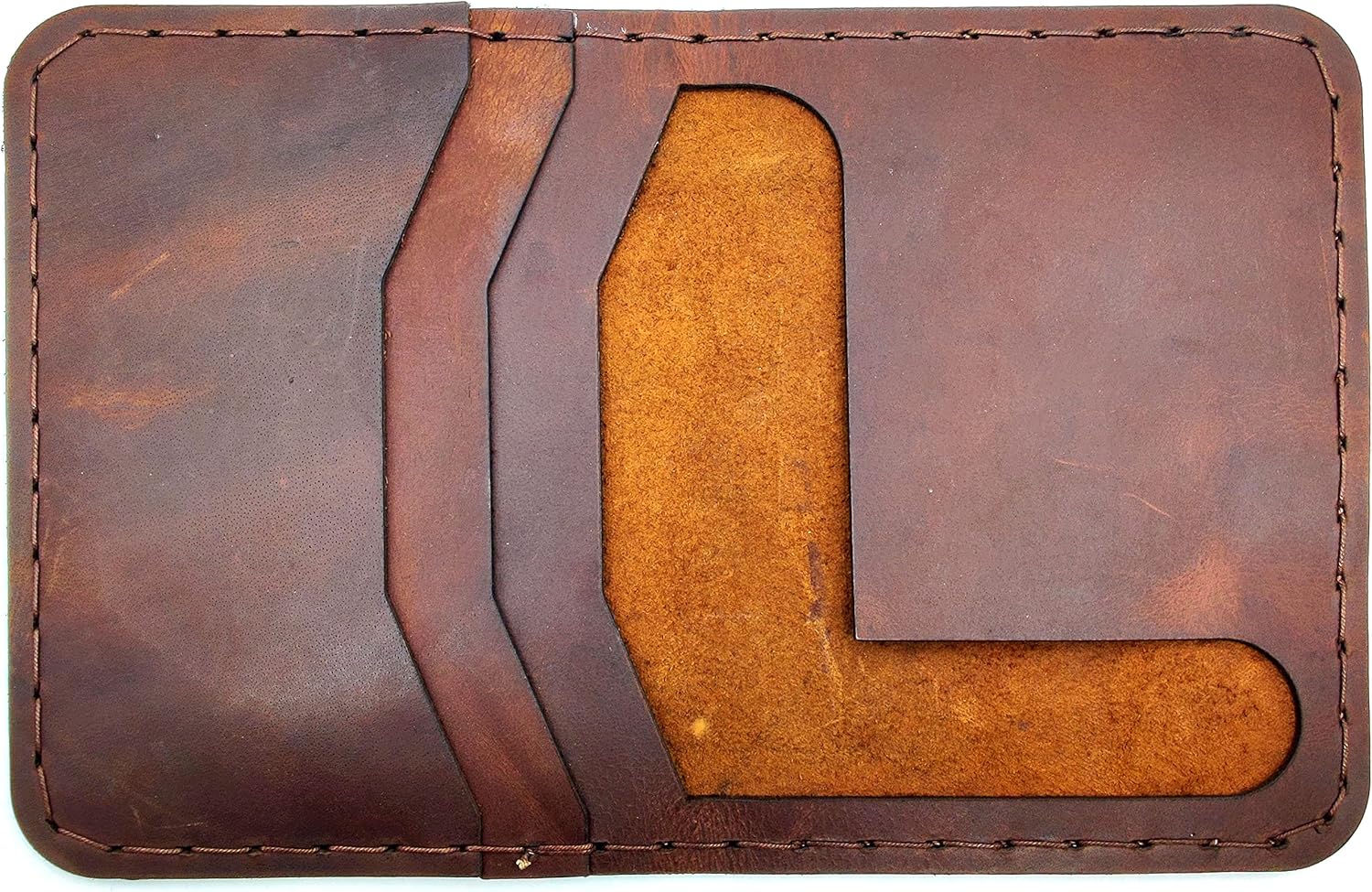 Full Grain Leather Passport Cover & Field Notes Wallet – Handmade Travel Document Holder & Organizer, Brown - Image 4