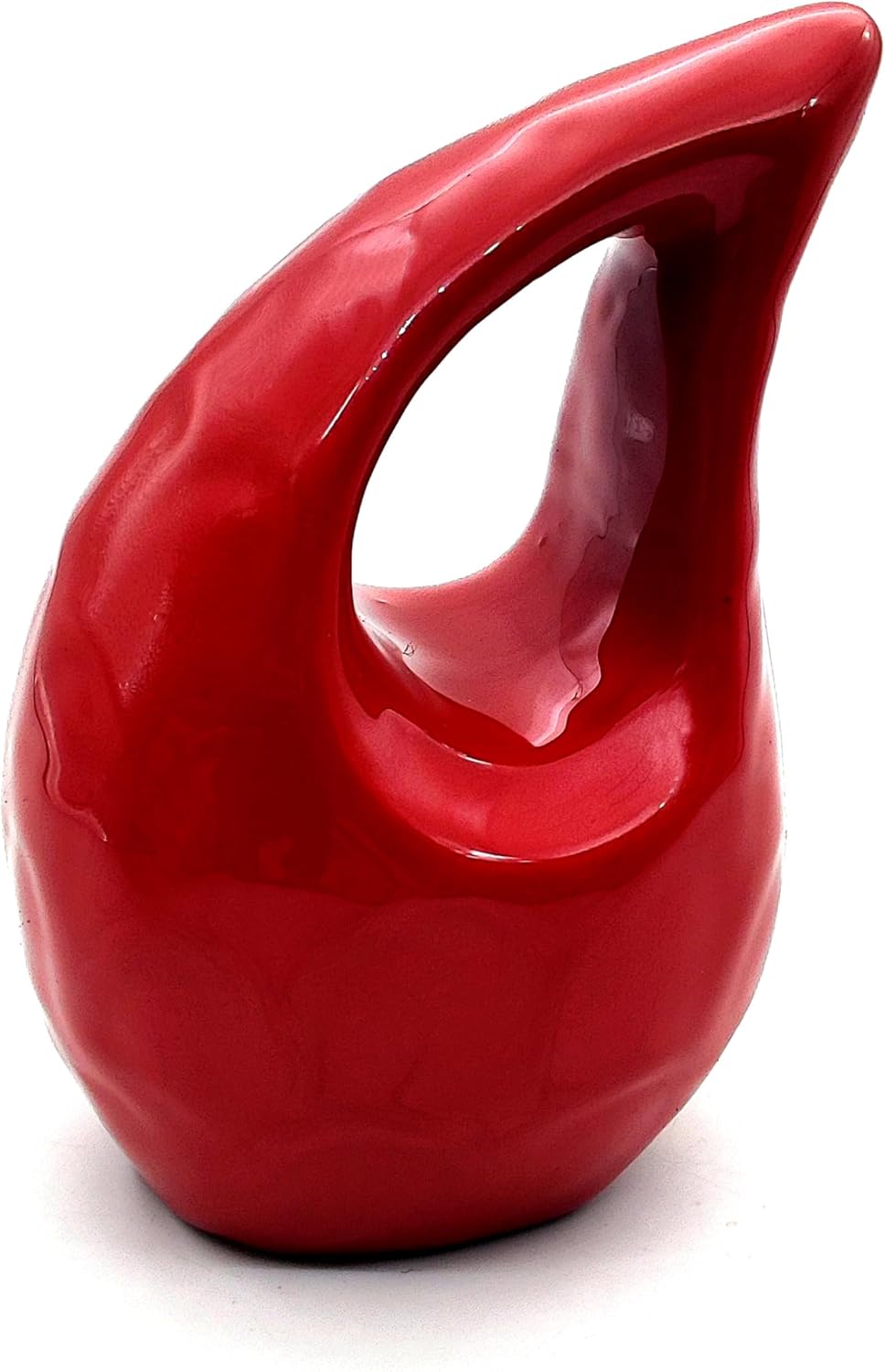 Cremation Red Heart Shaped Urn for Human Ashes – Handcrafted Decorative Keepsake Urn for Adults - Image 5