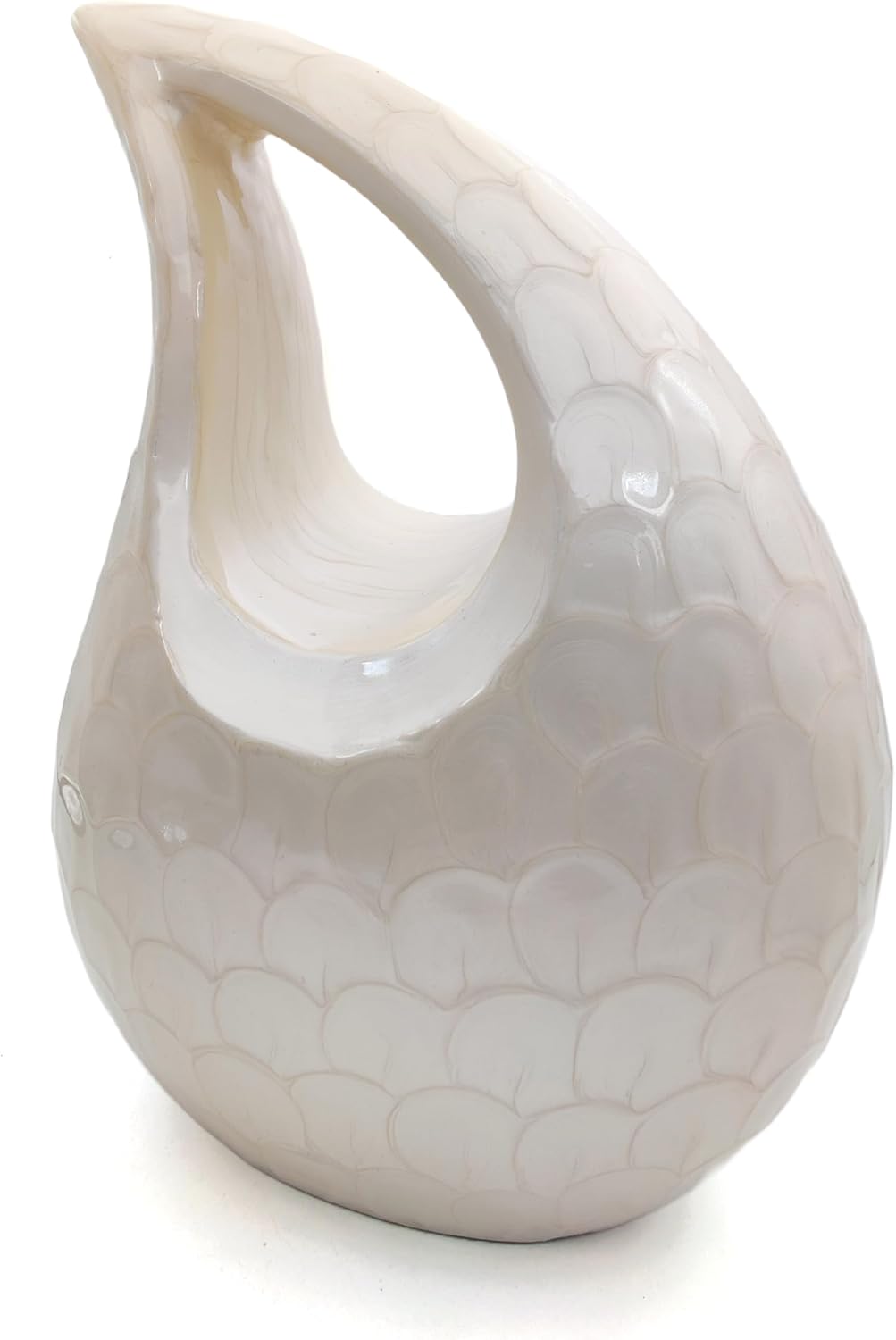 Teardrop Cremation Urn for Human Ashes – 10-Inch Keepsake Adult Urn with Lid, 200 Cubic Inch Capacity - Image 3