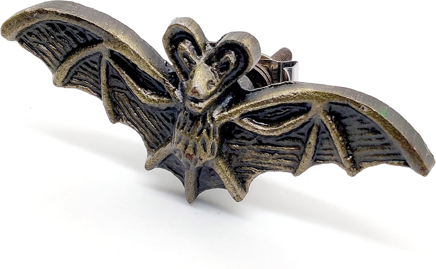 Bat Cabinet Cast Iron Knobs – 2 Pack Vintage Verdigris Drawer Pulls for Kitchen Cabinets, Shabby Chic Dresser - Image 5