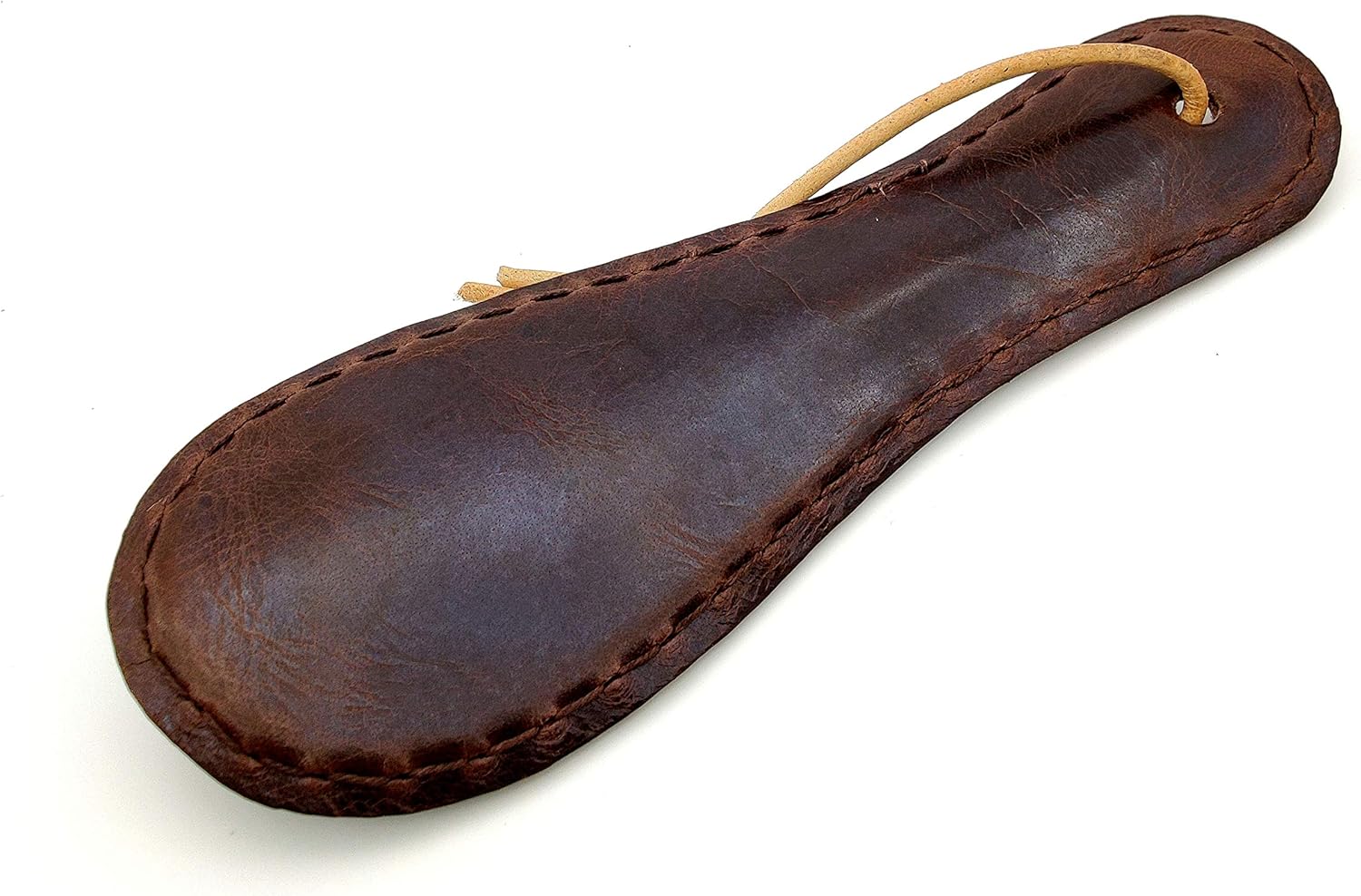 Handmade Leather Shoe Horn – 7” Durable & Compact Shoe Horn for Men & Women with Hanging Lace – Travel & Home Use - Image 6