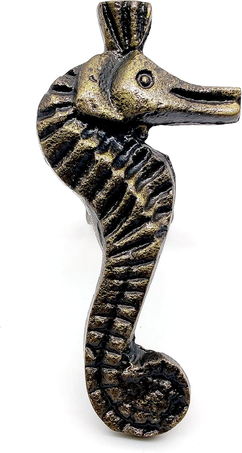 Ocean Theme Cast Iron Door Knobs – Set of 6 Handmade Drawer Pulls for Cabinets, Wardrobes & Kitchen Cupboards - Image 5