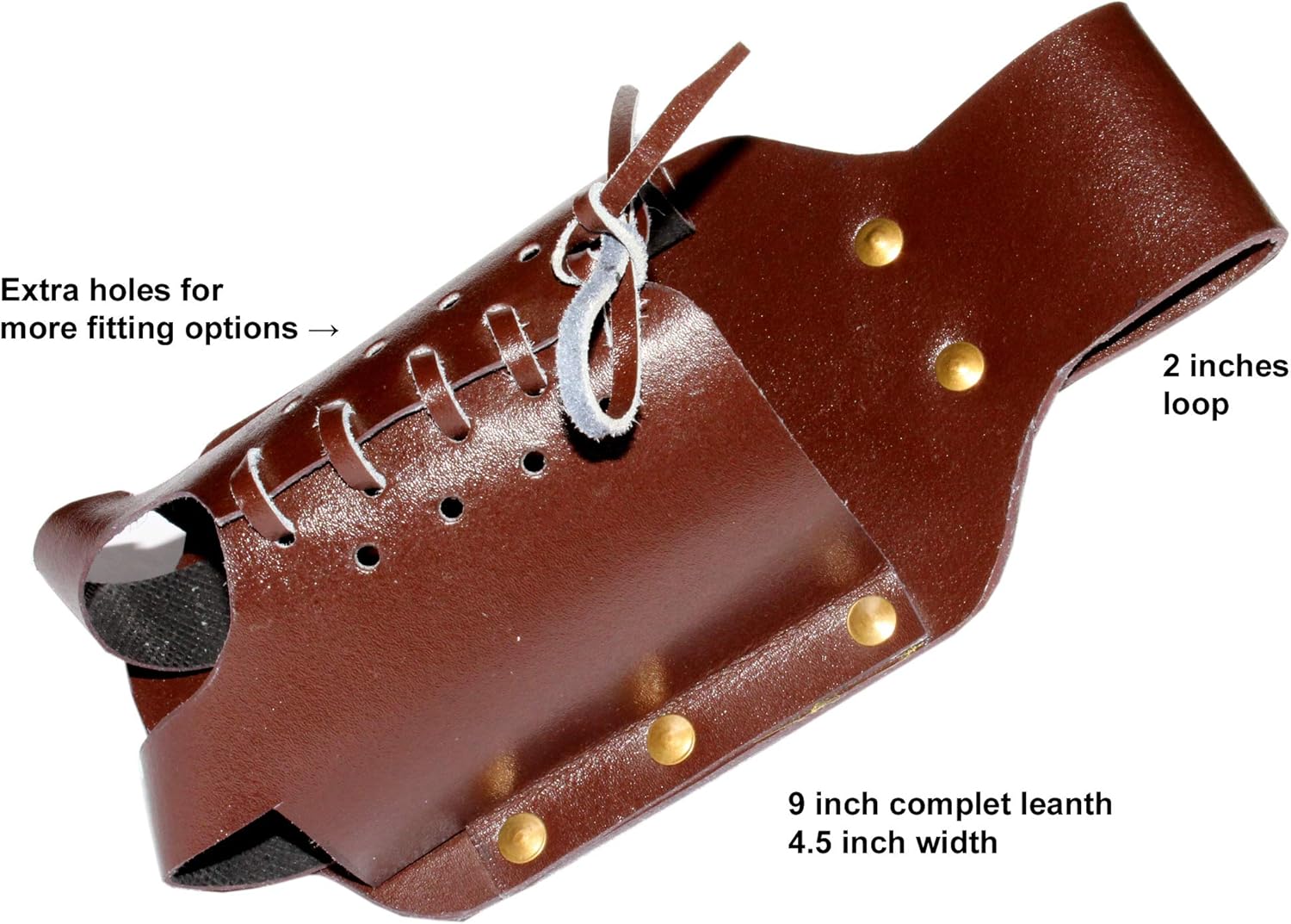Handmade Leather Beer Holster - Classic Bottle Holder with Brass Rivets for Beer Lovers - Image 4