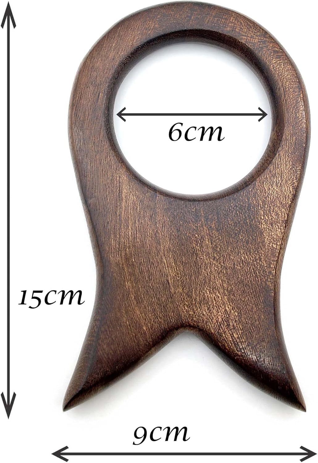 Handcrafted Solid Wood Drinking Horn Stand – Medieval Viking Mead Ale Holder, Groomsmen Gift, Natural Wood 6x3.5" - Image 6