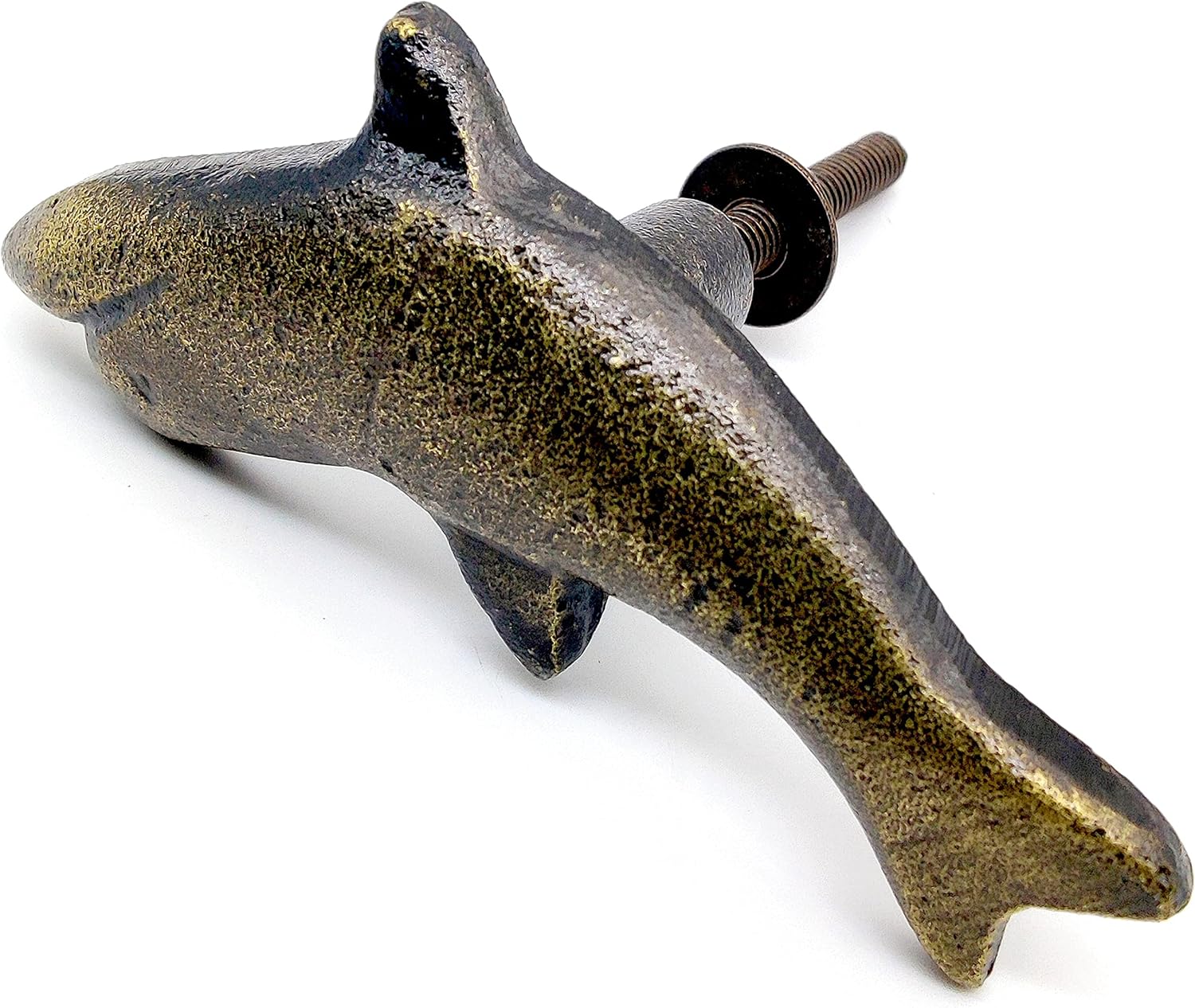 Fish Style Cast Iron Door Knobs – Set of 2 Handmade Drawer Pulls for Cabinets & Wardrobes - Image 5