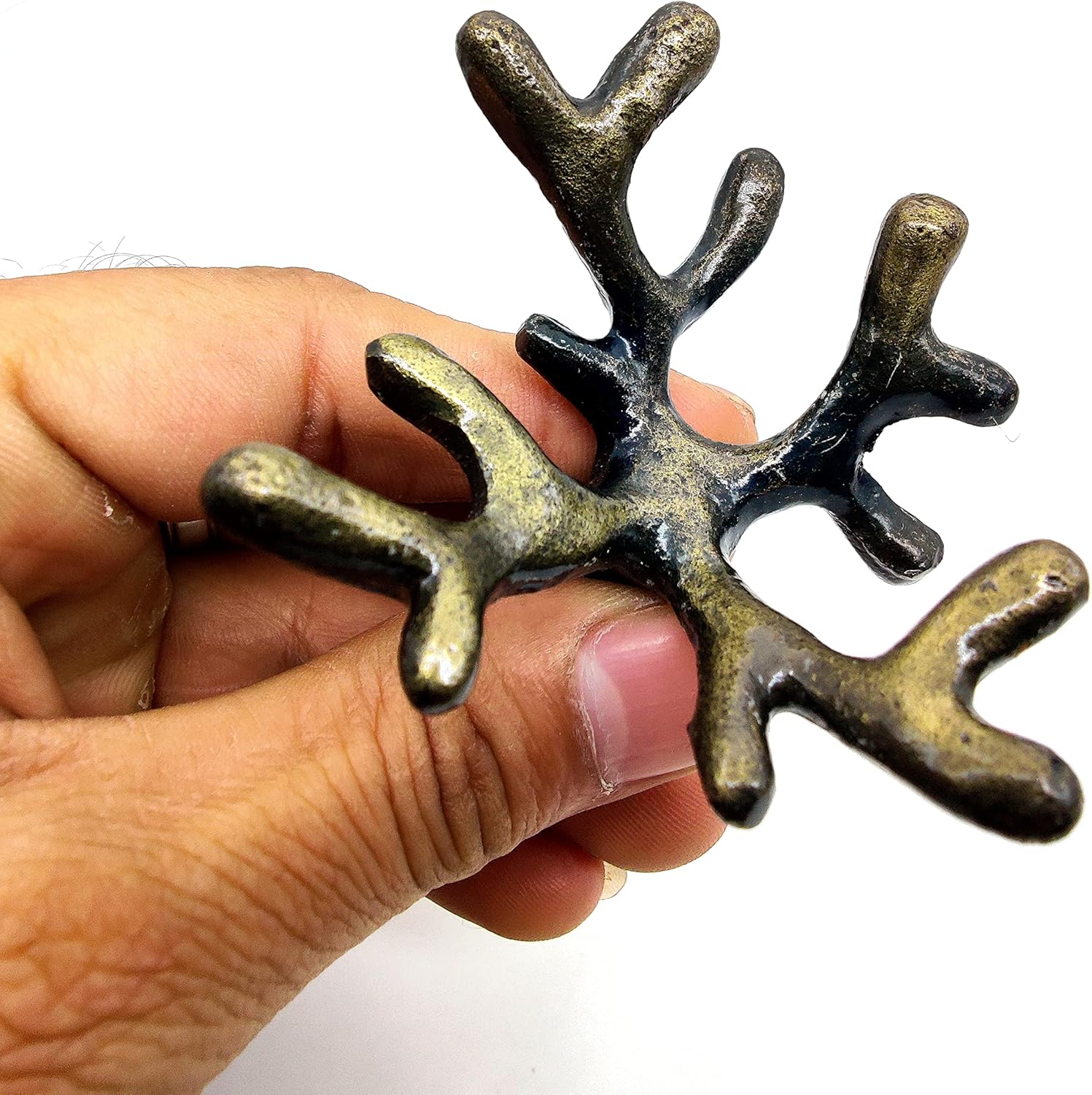 Coral Knobs – Pack of 2 Antique Iron Kitchen Cabinet Pulls & Bathroom Handles - Image 2