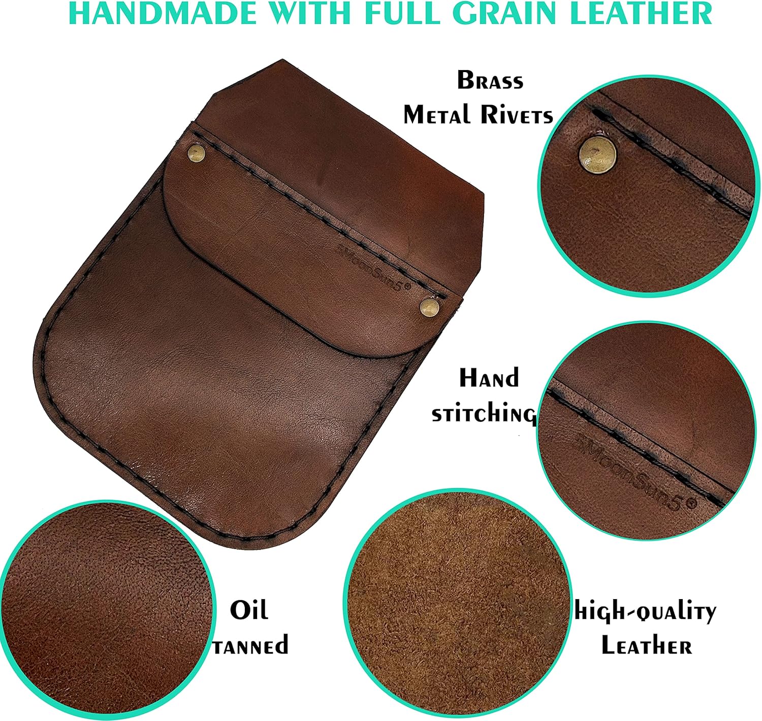 Genuine Leather Work Pocket Organizer – Handmade Tool and Pen Holder for Jeans Back Pocket – Office & Work Essentials - Image 4