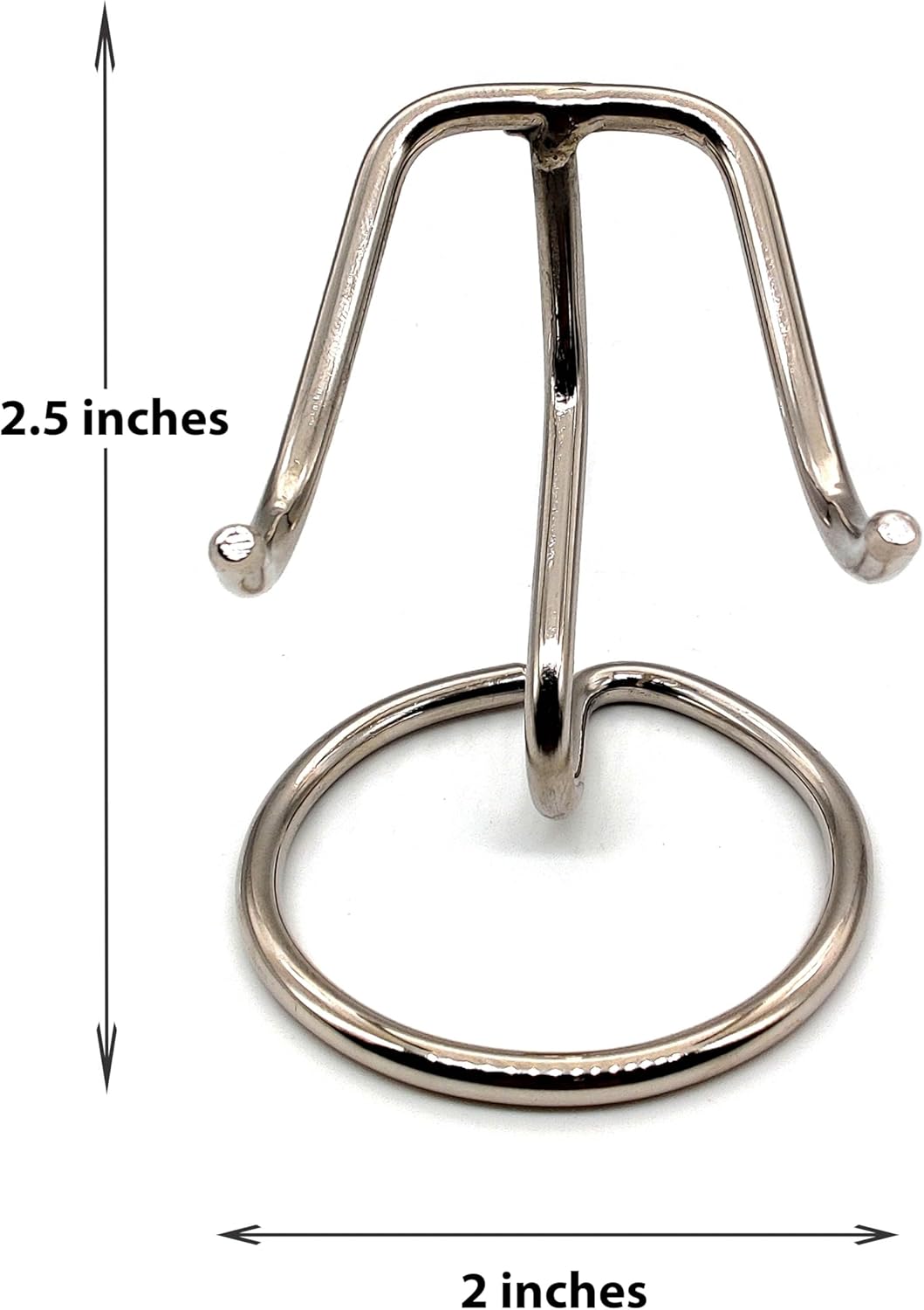 Heart Shaped Urn Stand in Chrome Finish for Keepsake Burial Urns and Memorial Displays - Image 3