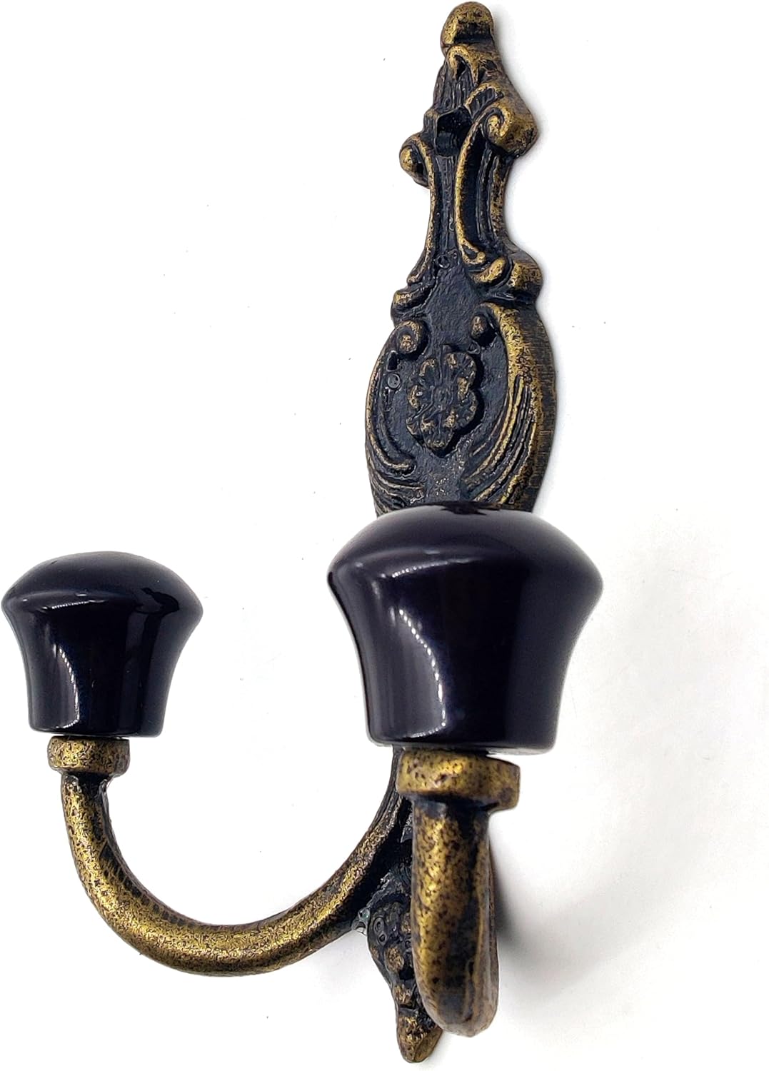 Classic Wall Mounted Dual Hook - Large Antique Finish Coat & Towel Hanger for Bathroom and Entryway - Image 3