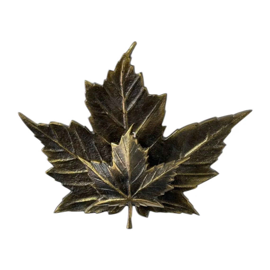 Handmade Brass Leaf Sconce Light - Antique Style Vanity Wall Lighting - Image 2