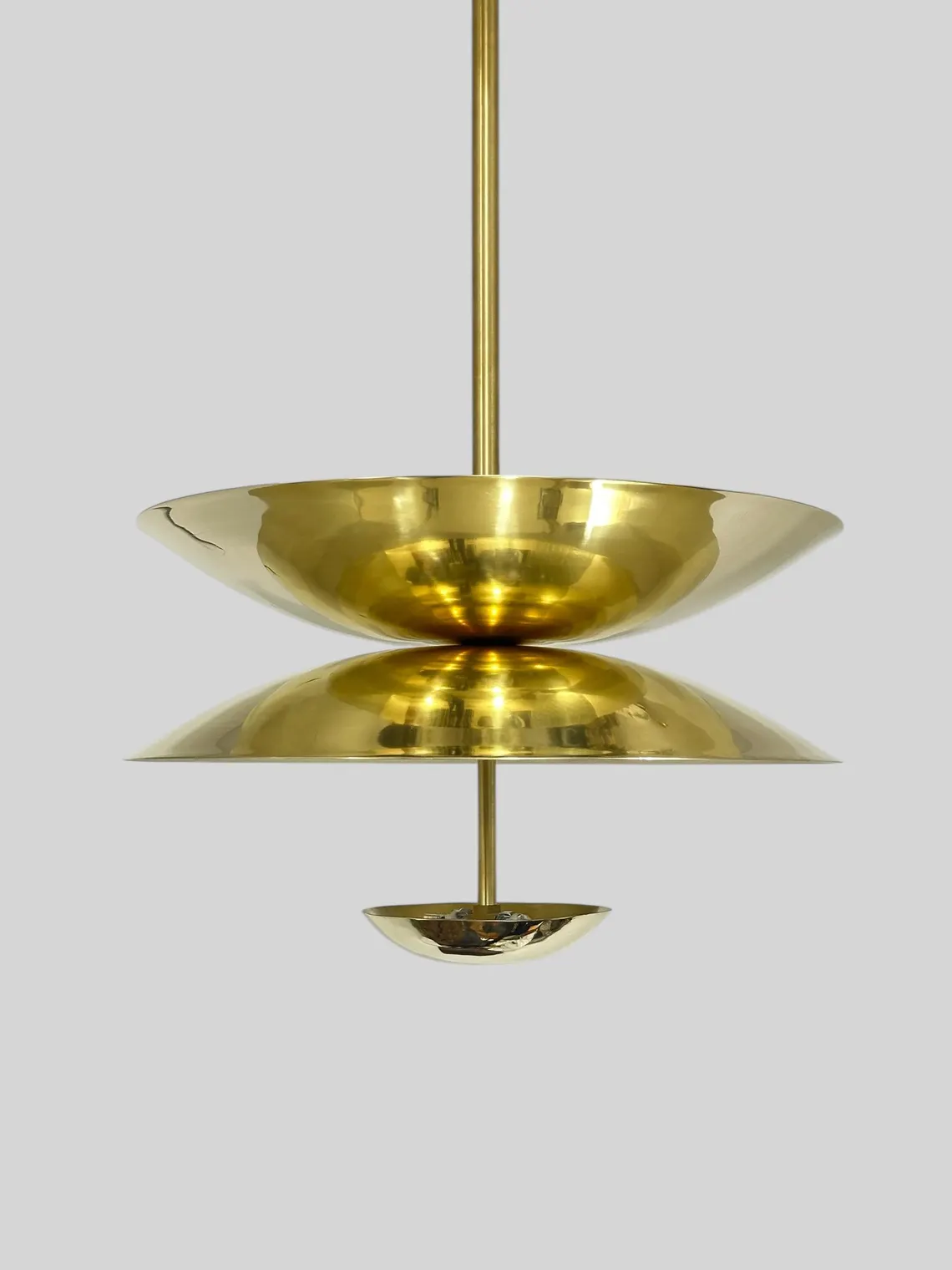 Vintage Style 2-Light Brass Chandelier With Brass Finish - Unique Home Decor Lighting - Image 4