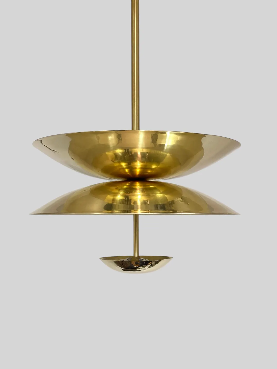 Vintage Style 2-Light Brass Chandelier With Brass Finish - Unique Home Decor Lighting