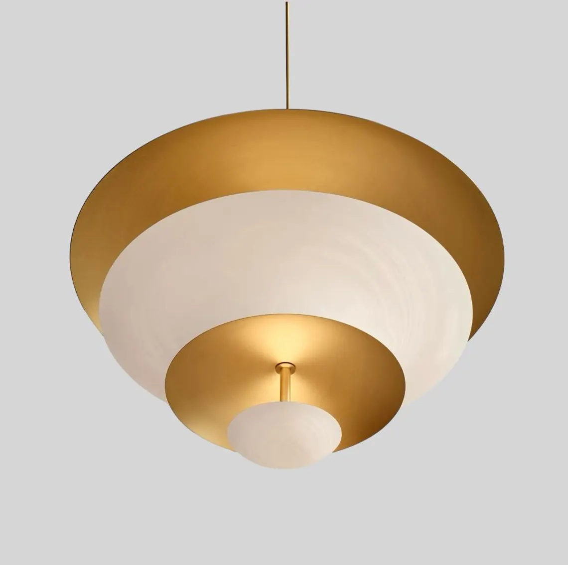 24 Inch Unique Metal & Brass Chandelier Light - Handcrafted Home Decor light fixture - Image 2