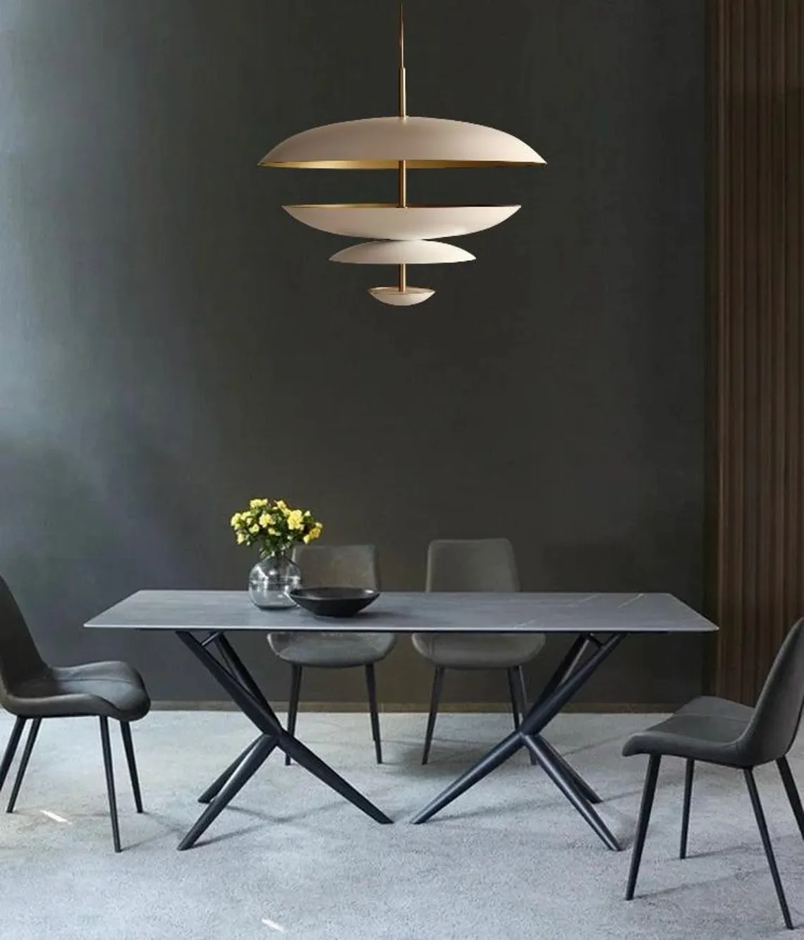 24 Inch Unique Metal & Brass Chandelier Light - Handcrafted Home Decor light fixture - Image 5