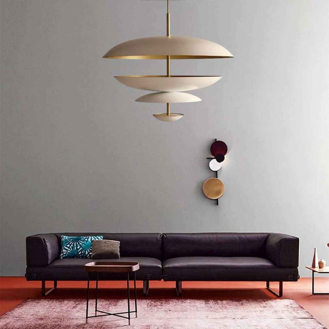 24 Inch Unique Metal & Brass Chandelier Light - Handcrafted Home Decor light fixture - Image 4