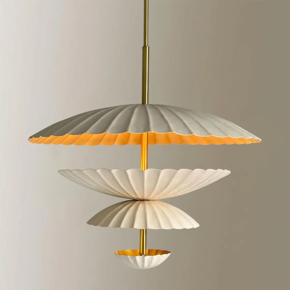 Modern Handcrafted Metal & Brass Chandelier: Modern Sputnik Pendant Light - Image 5