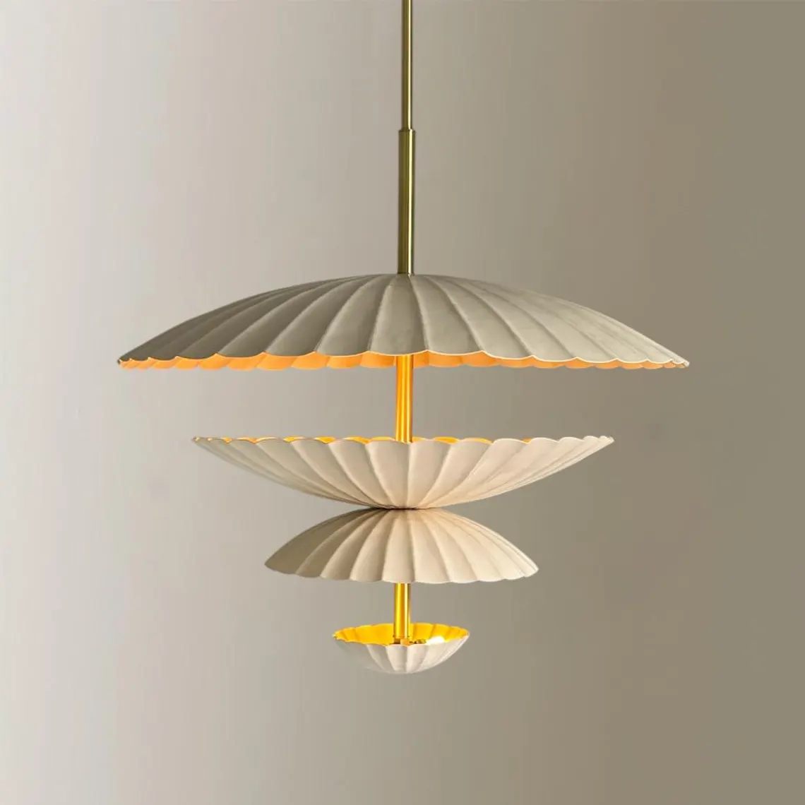 Modern Handcrafted Metal & Brass Chandelier: Modern Sputnik Pendant Light - Image 4