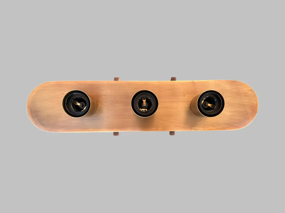 Handmade Raw Brass Vanity Sconce: Minimalist Wall Lighting, E26 Socket Light - Image 2