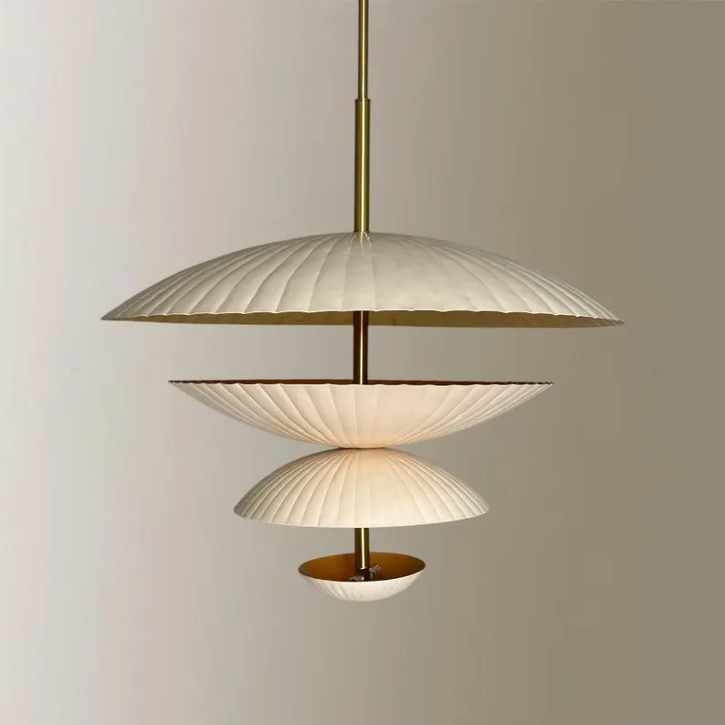 Handcrafted Metal & Brass Chandelier - 24 Inch - Unique Design